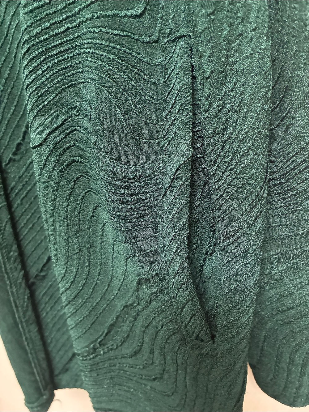 Chico's Forest Green Open-Front Travelers Textured Jacket and Tank - Picture 3 of 5
